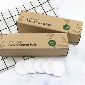 Cosmetic Make up Remover Pads Disposable Origin China Trademark RIWAY HS Code 6307100000 Material 100% Cotton Specification 100pcs - Image 4