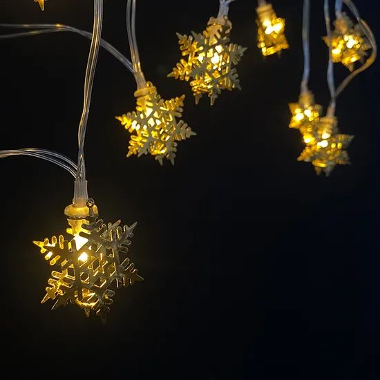 Iron Solar LED String Lights for Christmas Festival - Image 4