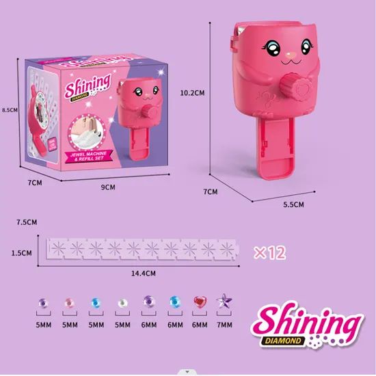 Girls Toy Shiny Magic Nail Rig Hair Patch Rig DIY Hair Tools - Image 5