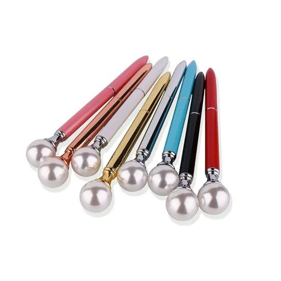 Cute Color Pearls Metal Ballpoint Pen Origin China Trademark OEM Open Style Twist Color Mutlicolor Model NO. OFC105 Point Diameter - Image 1