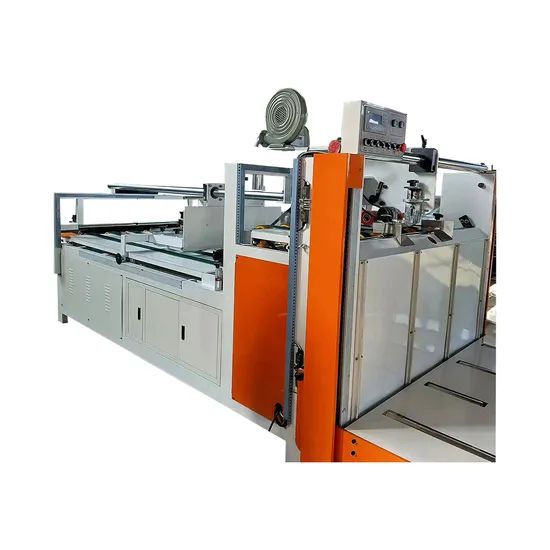 Semi-Automatic Corrugated Cardboard Gluing Pasting Machine Gluer Folder ...
