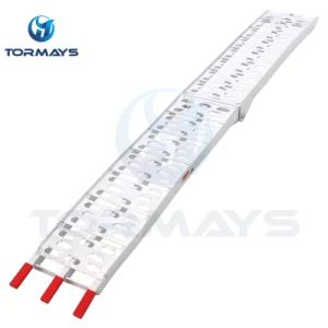 Aluminum Loading Ramp for Loading Motorcycles with Easy Rubber Handle - Image 2