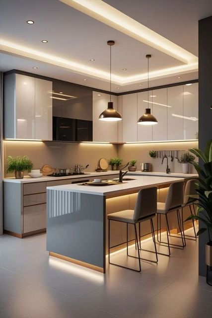 Modular Kitchen Service Kitchen Type All Shutter Finish All Kitchen Layout All Cabinet Core Material All Hardware Brands Kessebohmer, Hettich, Ebco, Blum, Hafele, Grass, - Image 2