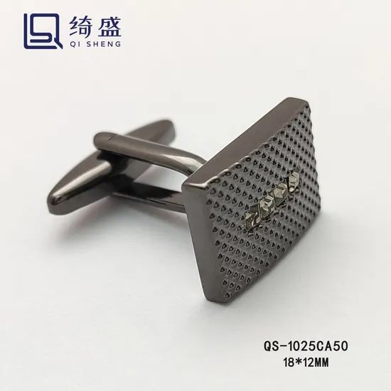 Wholesale Texture Design Metal Cuff Links Tie Clip Concise Style Cufflinks with Gift Box - Image 3