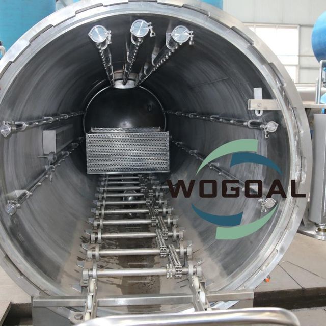 Automatic Stainless Steel Horizontal Industrial Steam Water Spray Food Retort Machine - Image 3