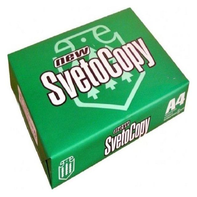 High Quality SVETOCOPY A4 Copy Paper 70/75/80GSM 100% Virgin Pulp White Color Use for Wholesale - Image 1