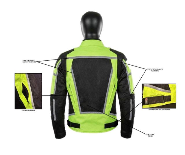 BPOWER(BP-271J) AirMesh Pro Motorbike Riding Jacket with Breathable Mesh Design for Cool Comfort and Ultimate Protection Wear Pro - Image 3