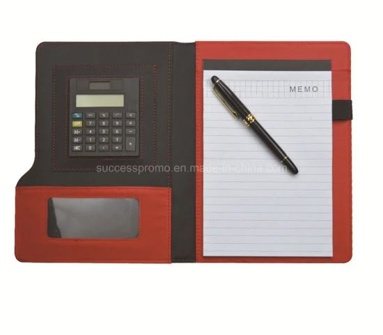 Customised Hand-Made Leather File Folder with Pen Loop Size A4 Color Black Origin China Usage File Box Trademark - Image 1