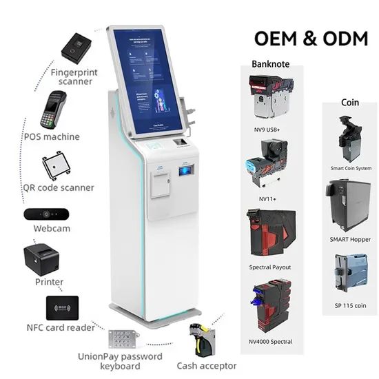 Barcode Scanner POS Machine Payment Kiosk Bill Collector Cash Payment Kiosk and E Loading Machine - Image 4