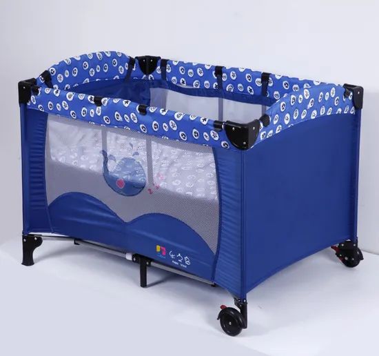 Baby Playpen with New Design Color Blue Origin China Condition New Style American Model NO. H45-1 Trademark happy - Image 3