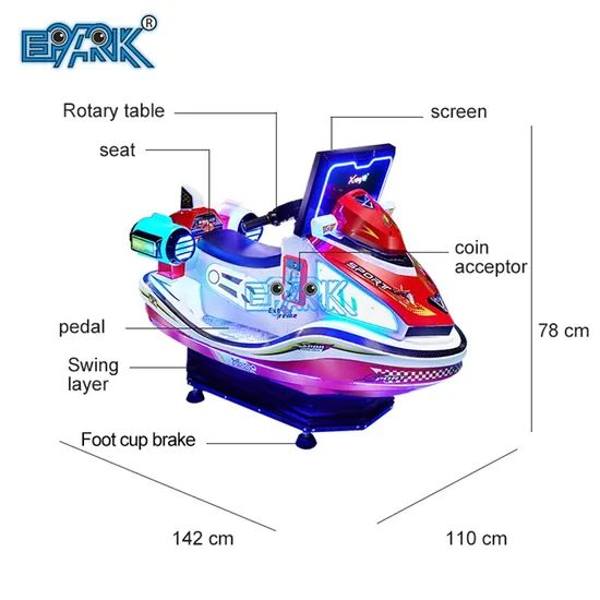 Coin Operated Machine Water Scooter Motorboat Kiddie Ride Electric Car Machine - Image 6