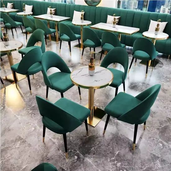 Custom Modern Stainless Steel Dining Set for Hotel & Bar - Image 3