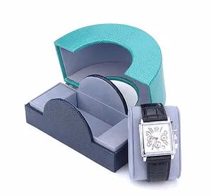 Semicircle Leather Watch Showing Box Grade High Shape Round Material PU Origin China Slots <6 Slots Model NO. J-046 Trademark OEM. MP - Image 1