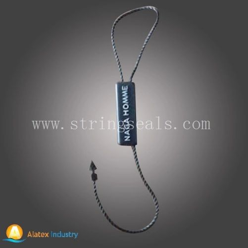 Hot Sell String Hang Tag Dl09 Shape Strip Material PS MOQ 50000PCS Origin Ningbo Model NO. DL09 Logo Customized Pattern - Image 1