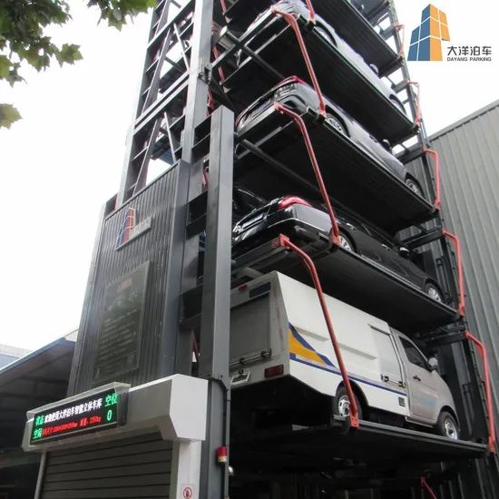 Contemporary Vertical Rotary Parking System with Nine Levels and Digital Management for Sedan Lots - Image 1