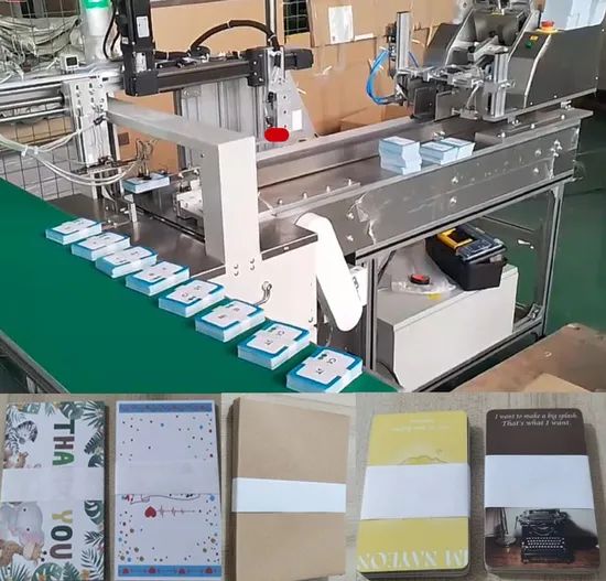Kxite Greeting Cards Paper Counting and Bundling Machine Hang Tag Point Strapping Machine - Image 1
