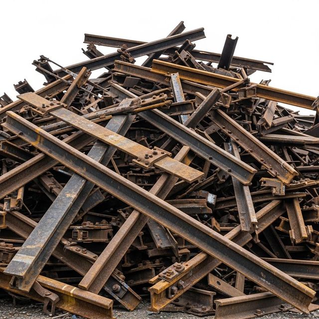 Bulk Used Rail Scraps With High Density Used Rail Scraps Packed For Safe Transport And Export Distribution - Image 4
