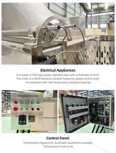 Small Automatic Batch Fryer for Snacks Automatic Stirring Nut Frying Machine Chicken Chop Round Deep Fryer - Image 6