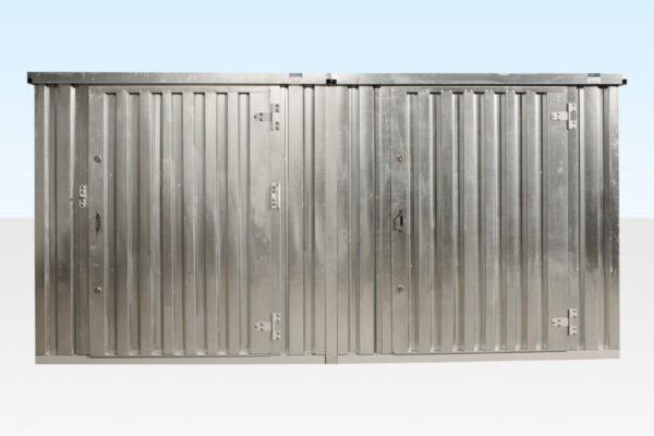 Flat Pack Containers / 3M X 4.2M Side Linked Flat Pack Container Bundle (Galvanised) - Image 2