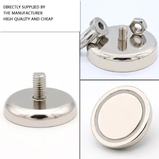 Screw Tooth Pan Pot Magnetic Materials Strong Magnet NdFeB Fixing Round Base Neodymium Pot Magnets with External Thread Bolt - Image 2