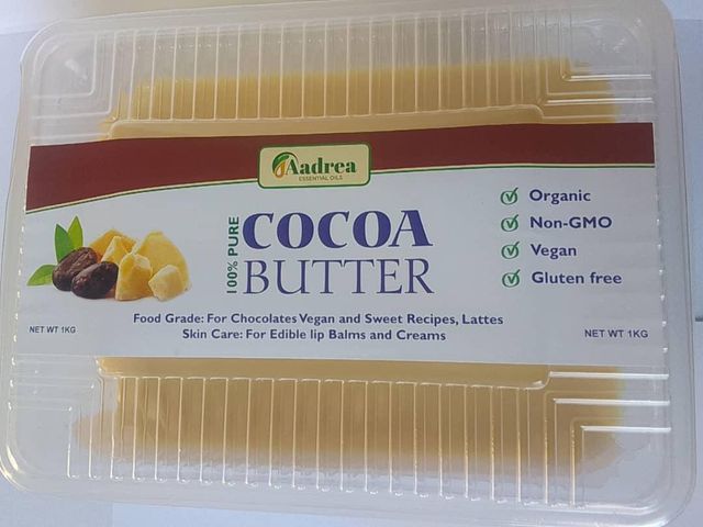 Cocoa Butter - 100% Natural organic wholesome extract of cacao beans (white chocolate) – product photo 5, product detail gallery