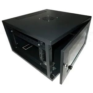 Wall Mount Network Cabinet 6u9u12u15u Two Fan 4-18u Cold-Rolled Steel CE ISO RoHS New - Image 2