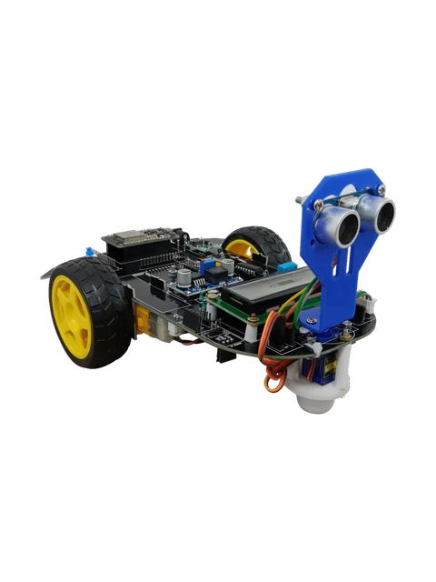 LCD Educational Robotic Kits Interface USB Material Acrylic Display Type LCD Motor Driver L298n Battery Lithium Ion Sensors Hc-sr04 Ultrasonic Sonar - Image 2