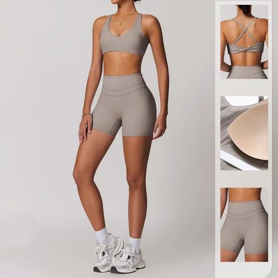 2025 New Sportswear Sports Bra Leggings Suit Fitness Women Gym Wear Yoga Sets - Image 5