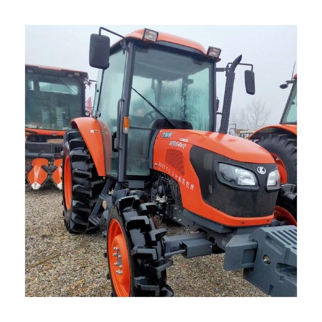 kubota m7060 loader tractor for sale used kubota m7060 4x4 diesel utility tractor cab equipped low hours farm equipment ready to work cheap deal financing available near me - Image 2