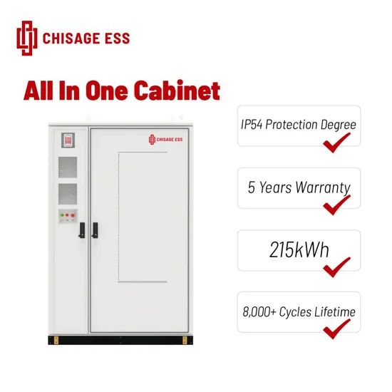 Battery Storage 100kw 215kwh IP54 All in One Cabinet Hybrid Inverter ...