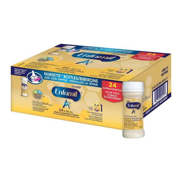Enfamil NeuroPro Ready-to-Use Baby Formula, Ready to Feed, Brain and Immune Support with DHA, Iron and Prebiotics, Non-GMO, 32 Fl Oz Bottle, Pack of 6 - Image 1