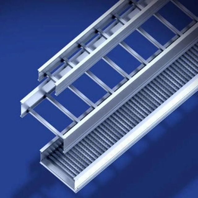 Mild Steel Ladder Cable Trays Shape Ladder Length 3000 Mm Size 50 mm - 1000 mm Side Rail Height 150 Mm Durability Long - Image 2