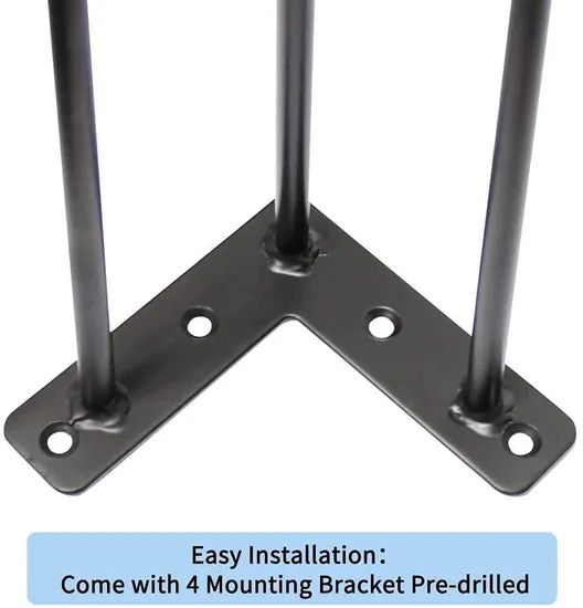 Black Wrought Table Legs Home Furniture Table Frame - Image 2