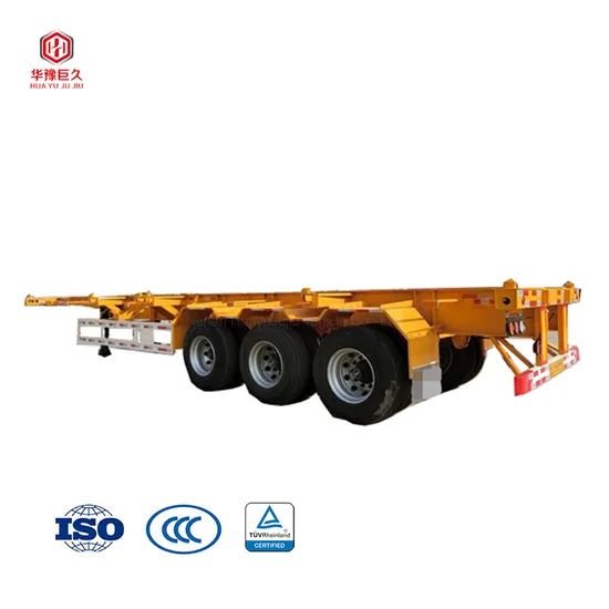Tri Axles 45 Feet Container Skeleton Chassis Semi Truck Trailer - Image 6