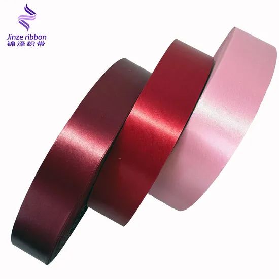Factory Wholesale 100% Polyester 38 mm Single Face Satin Ribbon Roll for Custom Logo - Image 2