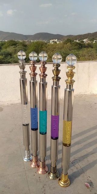 1inch Railing Ball Base Cap Design Round Wheel Width 35 Mm Wheel Diameter 120 Mm Overall Wheel Length 80 Mm Size AS PER YOUR - Image 3