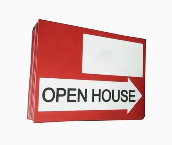 Plastic Corrugated Yard Sign Lawn Sign Road Sign with Real Estate Stake PP Material - Image 6