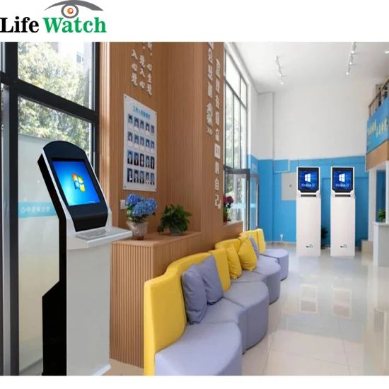 Bank Self-Service Payment LCD Interactive ATM Kiosk Totem Origin Shenzhen Model NO. LW22ST Dimension 22-Inch Trademark - Image 1