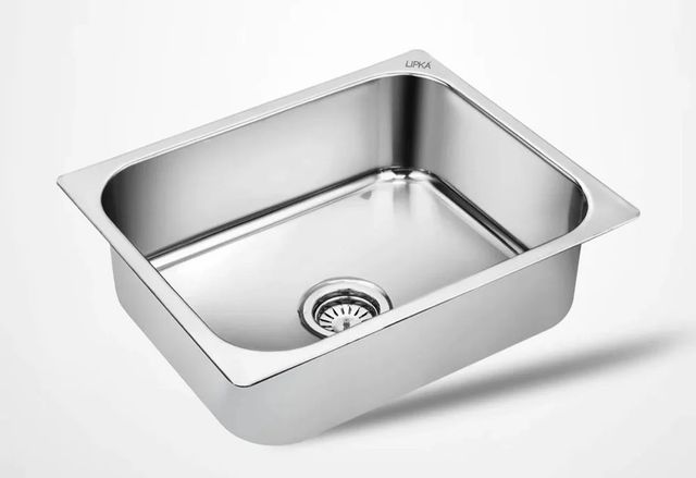 Single Bowl Sink Stainless Steel Kitchen Sinks Color Silver Drainer Is Attached Yes Material Stainless Steel Sink Type Single Bowl - Image 1