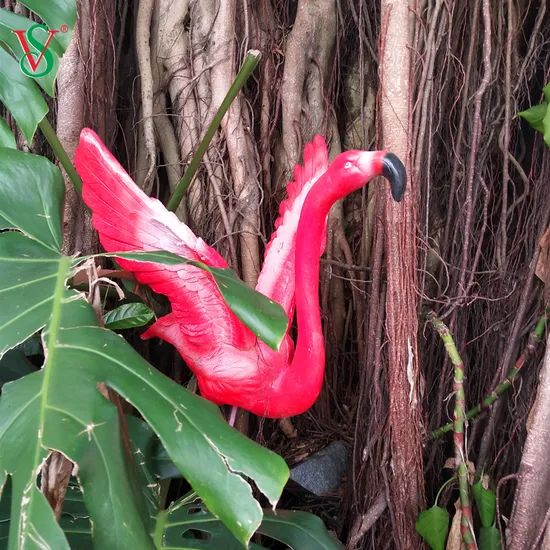Resin Crafts Light up Flamingo Figurine for Home Patio Garden Decoration - Image 5