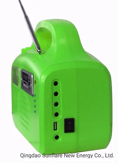 MP3/FM Radio/Supporting Fan 20W LED Solar Power Energy Home Lighting System - Image 3