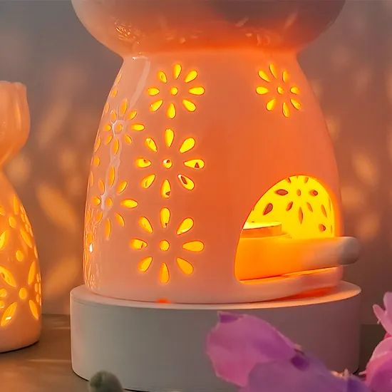Little Heart Pattern Incense Smoke Furnace Aromatherapy Oil Diffuser for Home Scents - Image 6