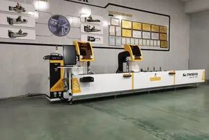 Automatic CNC Window Door Making UPVC Window Machine Double Head Cutting Saw Machine - Image 6