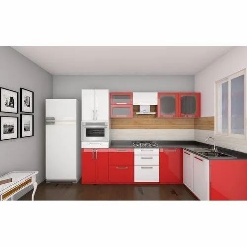 Modular Kitchen Interior Finish Gloss Brand Century Material Wooden Warranty 10-15 Years Kitchen Shape Straight 3D Design Available - Image 7