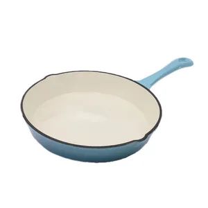 Factory Wholesale 25cm Non Stick Enamel Frying Pan Cast Iron Cookware - Image 5