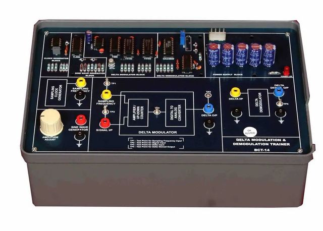 Delta Modulation Demodulation Trainer Brand Kitek Model BCT-14 Ic Mounting Type On Ic Sockets Enclosure Material Abs - Image 1