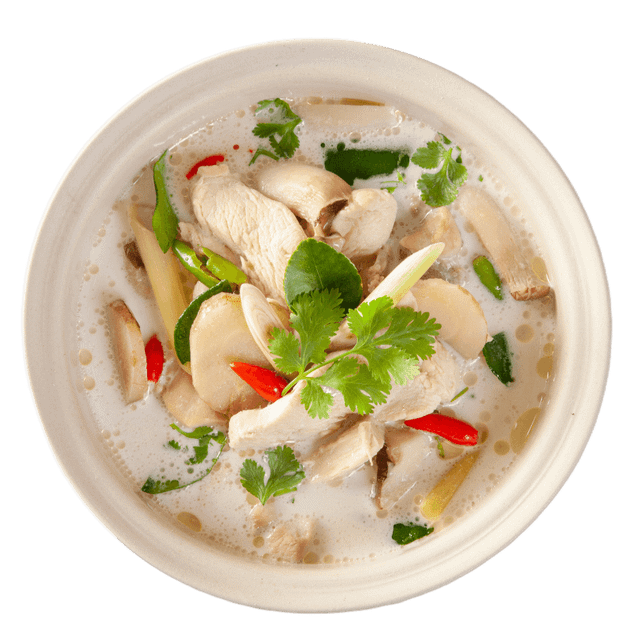 Tom Kha Gai Suppe Shelf Life 18 Monate Packaging 2,5 kg - 5 kg PP Eimer Ingredients Kokosnussmilch, Hähnchenfleisch, Tomaten - Image 1