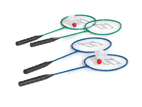 2 Players Iron Badminton Racket Set Includes Shuttlecock Badminton Racquets - Image 3