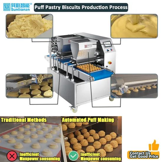 Puff Pastry Choux Custard Cream Cake Injection Forming Machine Processing Line - Image 4