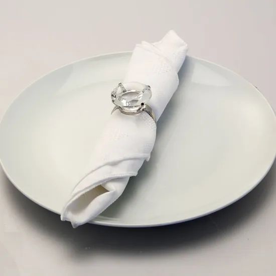 Wedding Decoration of Crystal Napkin Rings Origin China HS Code 70189000 Model NO. C12625 Trademark E-Thing Transport Package Secure Packing - Image 1